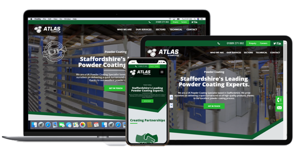 Atlas Coating Powder Coating Website